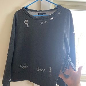 Romeo + Juliet distressed top